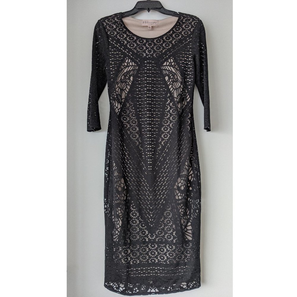 Philosophy Mesh Bodycon Dress